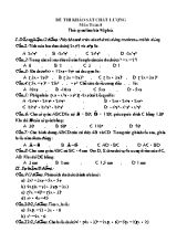 Đề thi khảo sát chất lượng môn Toán 8